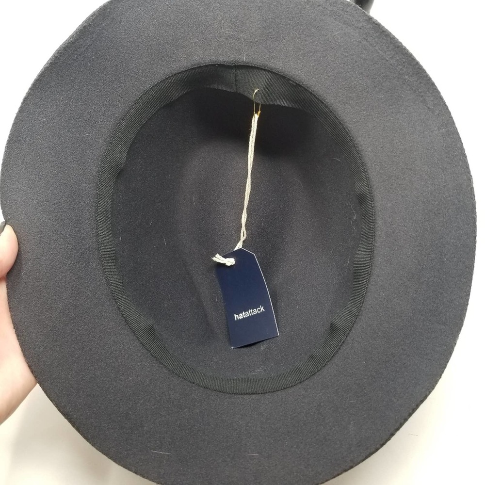 Hat Attack Gray Wool Fedora With Feather Band - image 6